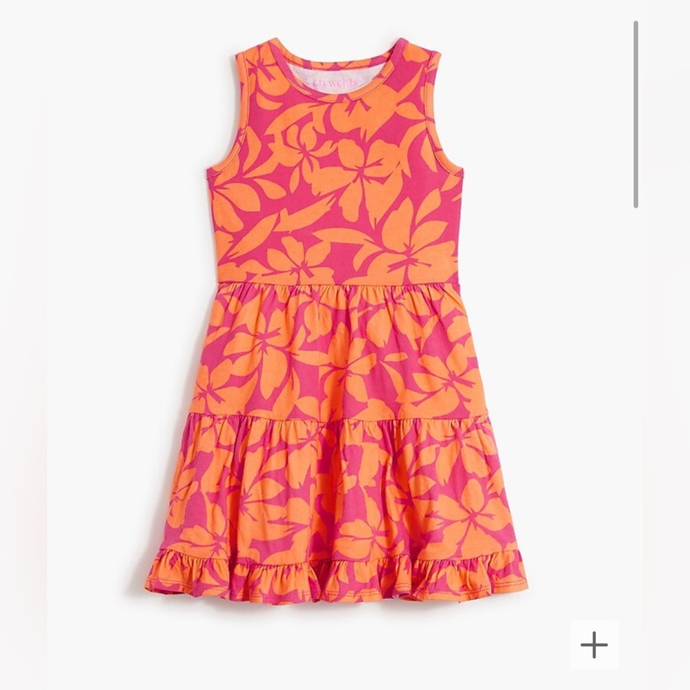 Girls' hibiscus tank dress